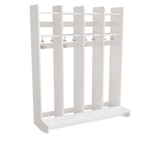 Eira Light garderobe til v&aelig;g med 4 rum bredde 1075mm hvid