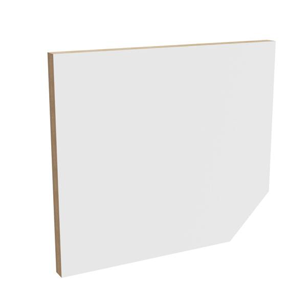 Eira Light låge i birk krydsfinér, hvid laminat, rumbredde 28cm