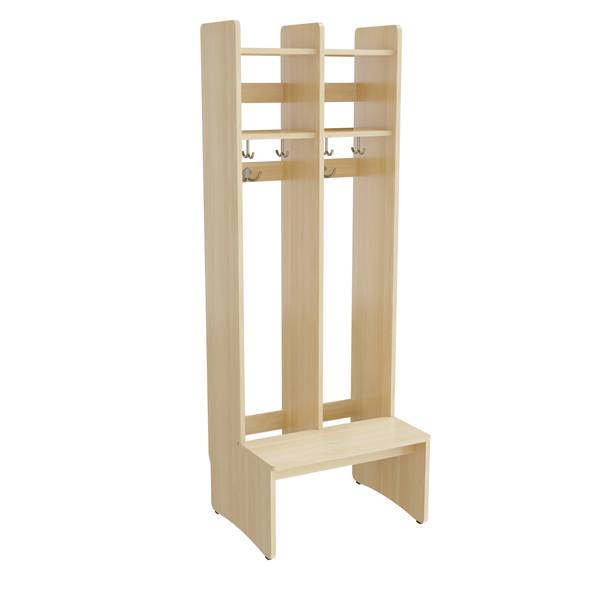 Eira Light garderobe gulvmodel med 2 rum bredde 250mm birk