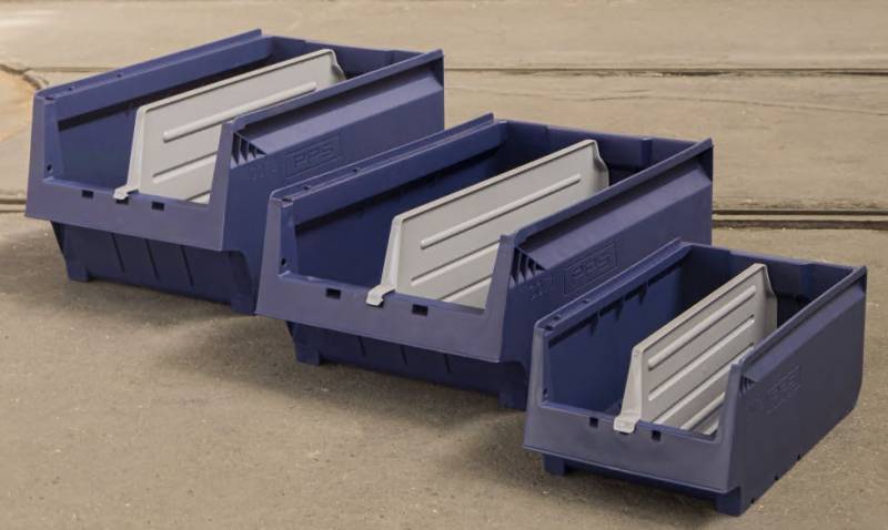 Skilleplader til lagerkasser 3067 langsgående grå, 10 stk