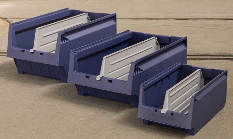 Skilleplader til lagerkasser 3068 langsgående grå, 10 stk