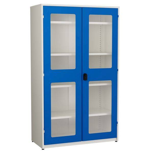 GBP værktøjsskab plexiglas og FlexLock 2000x1020x540mm blå