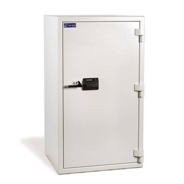 Brandsikkert dokumentskab ES 200 1282x737x630mm, gr&aring;hvidt 