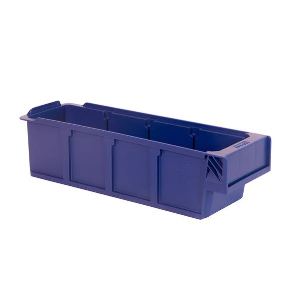 Lagerkasse 3001 med plads til 3 skillevægge 300x94x80mm blå