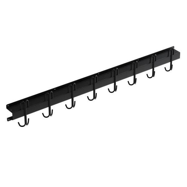 Knager&aelig;kke med 8 s&aelig;t indadvendte kroge 1200mm, sort