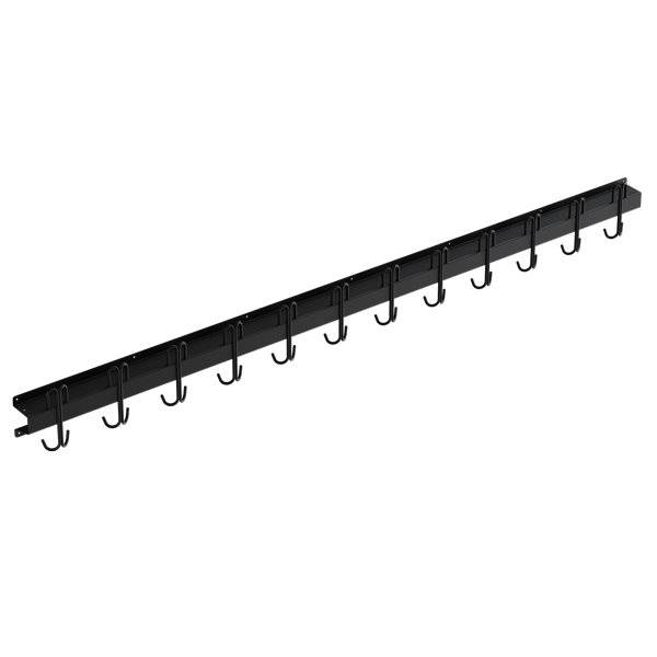 Knager&aelig;kke med 12 s&aelig;t indadvendte kroge 1800mm, sort
