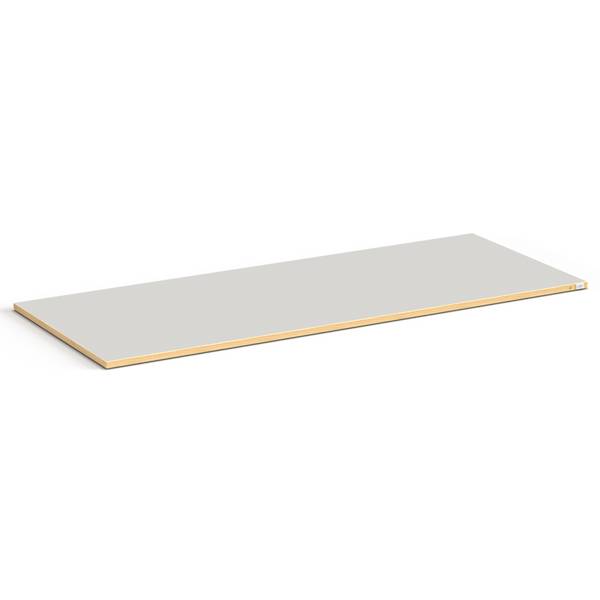 ESD bordplade 24mm 2000x800mm i lys grå linoleum