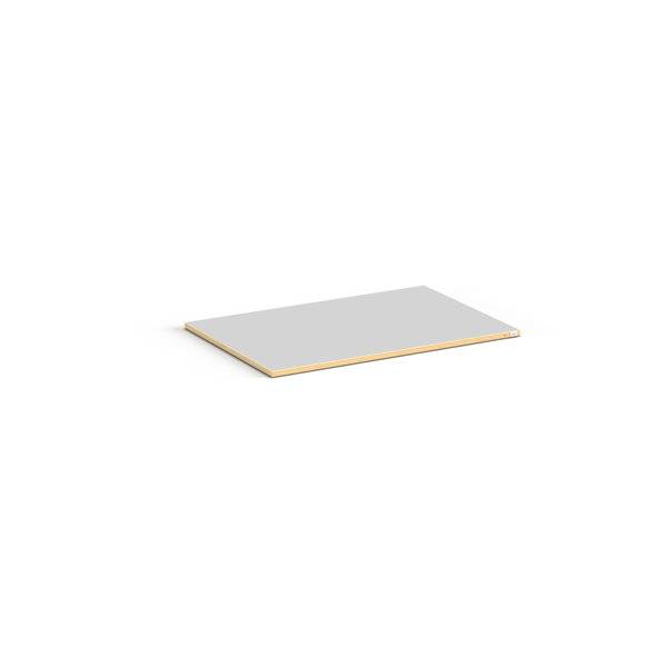Bordplade ESD 24mm vinyl overflade 800x620mm, lys gr&aring; 