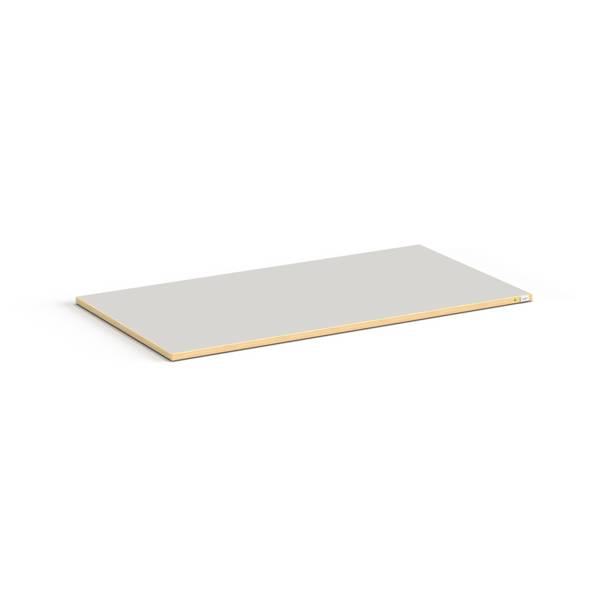 ESD bordplade 24mm 1600x800mm i lys gr&aring; linoleum