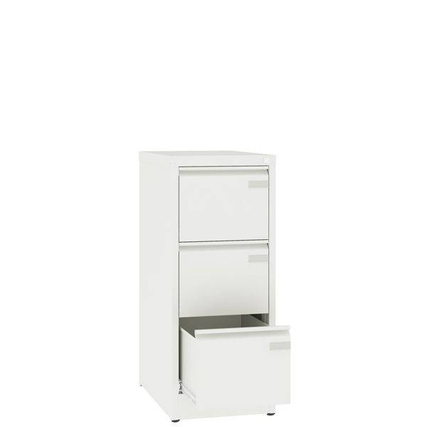 Arkivskab ASM med 3 skuffer og en dybde p&aring; 630mm hvid
