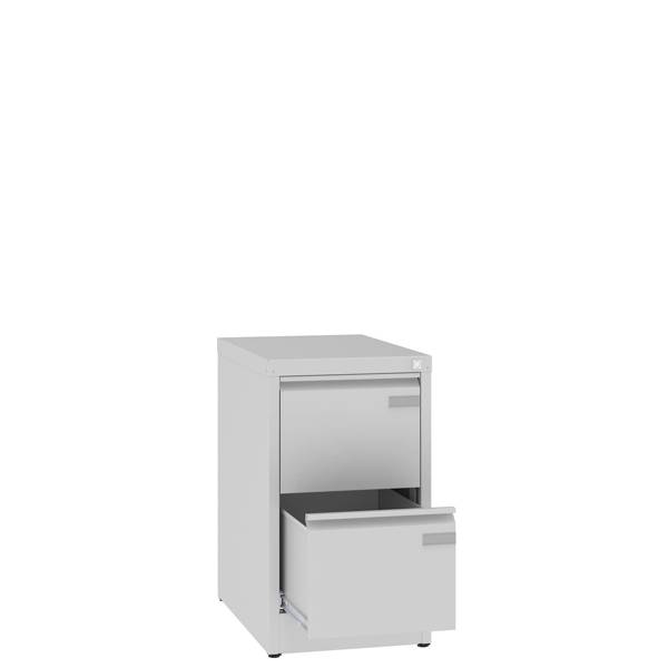 Arkivskab ASM med 2 skuffer og en dybde p&aring; 630mm lys gr&aring;