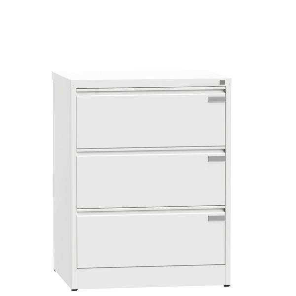 Arkivkabinet ASM A4 med 3 skuffer 940x950x435mm hvid