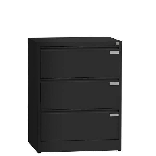 Arkivkabinet ASM A4 med 3 skuffer 940x950x435mm sort