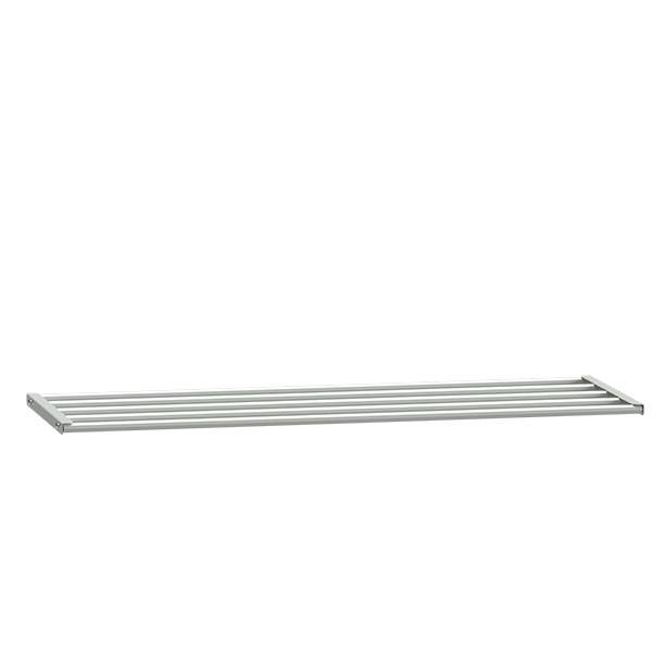 Skohylde til garderobeskabe i st&aring;l 1000x400mm, lys gr&aring; 