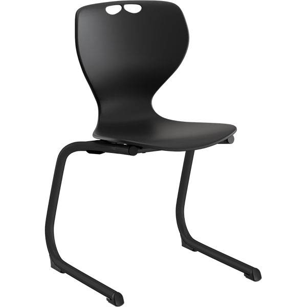 Tarris Junior elevstol med sort s&aelig;de og sort C-stel