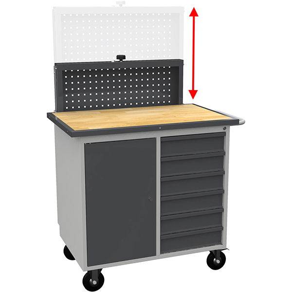 Elevatortavle til SMV v&aelig;rkstedsvogn, RAL7004/7024