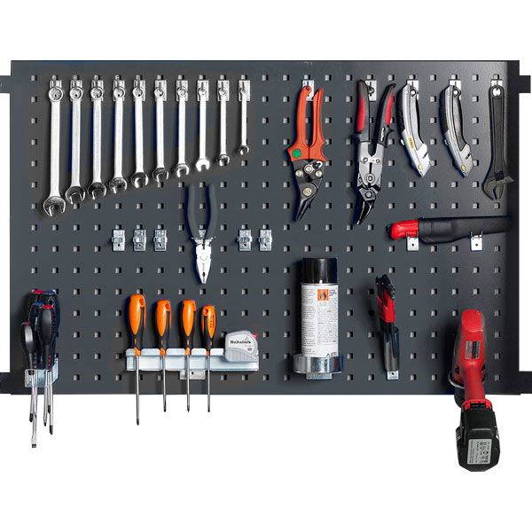 V&aelig;rkt&oslash;jstavle ryg til SMV v&aelig;rkt&oslash;jsskab 965x600mm gr&aring;