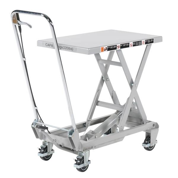 Mobilt l&oslash;ftebord ALT 70x45 cm - kapacitet 100 kg