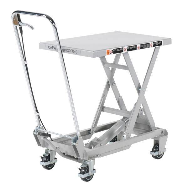 Mobilt l&oslash;ftebord ALT 70x45 cm - kapacitet 100 kg