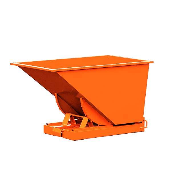 Tipcontainer Std 600 liter 2000 kg CE-m&aelig;rket i orange