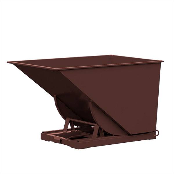 Tipcontainer Std 1600 liter 2000 kg CE-m&aelig;rket i brun