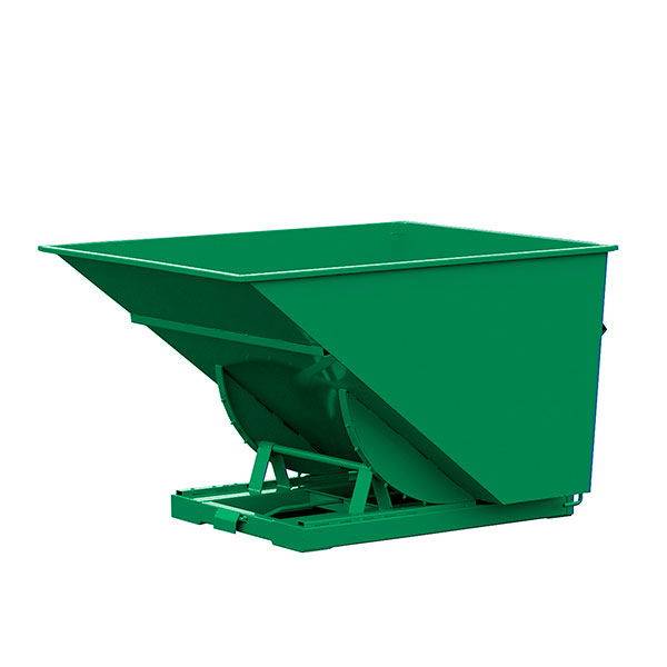 Tipcontainer Std 2500 liter 2000 kg CE-m&aelig;rket i gr&oslash;n
