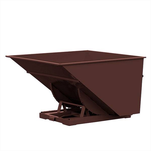 Tipcontainer Std 3000 liter 2000 kg CE-m&aelig;rket i brun