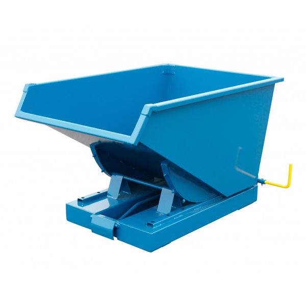 Tipcontainer HD 300 liter 2500 kg CE-m&aelig;rket i bl&aring;