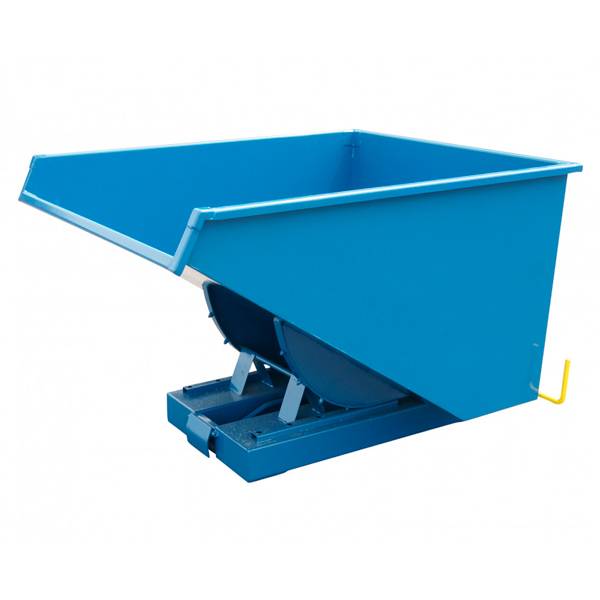 Tipcontainer HD 1100 liter 2500 kg CE-m&aelig;rket i bl&aring;