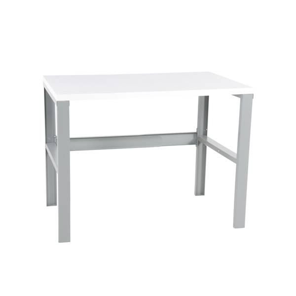 Arbejdsbord IWE1 med hvid laminat bordplade 1200x750mm