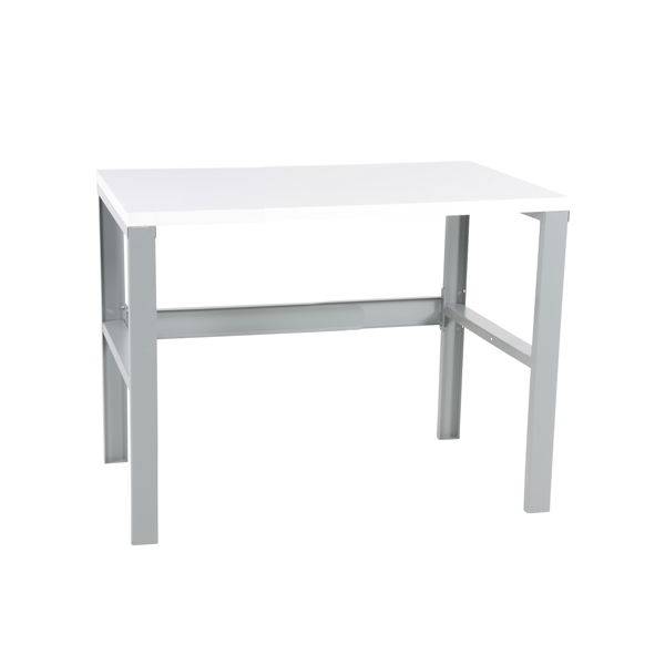 Arbejdsbord IWE1 med hvid laminat bordplade 1200x750mm