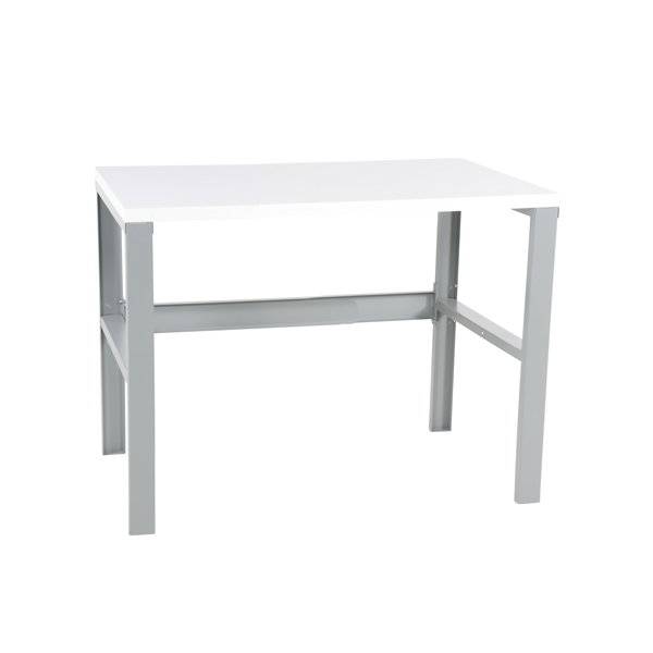 Arbejdsbord IWE1 med hvid laminat bordplade 1200x750mm