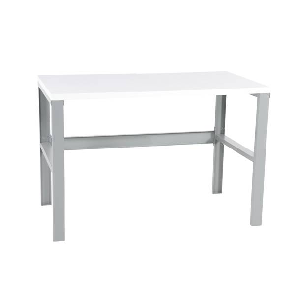 Arbejdsbord IWE1med hvid laminat bordplade 1500x750mm