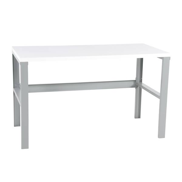 Arbejdsbord IWE1med hvid laminat bordplade 1800x750mm