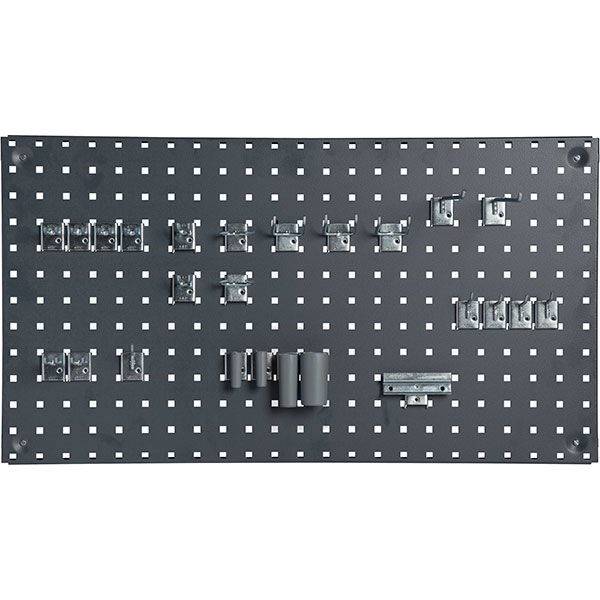 V&aelig;rkt&oslash;jstavle til v&aelig;g 450x1000mm m&oslash;rk gr&aring;