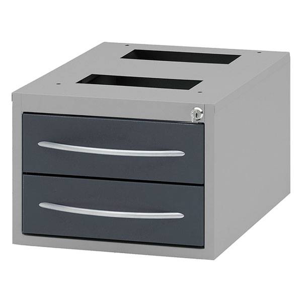 Skuffesektion GBP 270x375x485mm med 2 skuffer gr&aring;