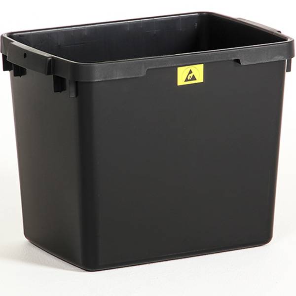 ESD beholder/spand 395x275x315 mm 25 liter i sort
