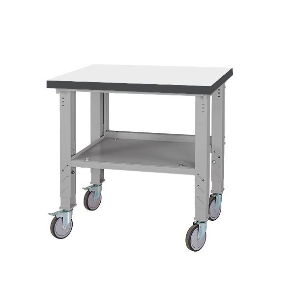 Rullebord Basic med st&aring;lstativ og HPL bordplade 800x620mm