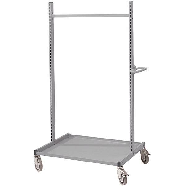 Montagevogn Basis p&aring; hjul med perforerede s&oslash;jler gr&aring;