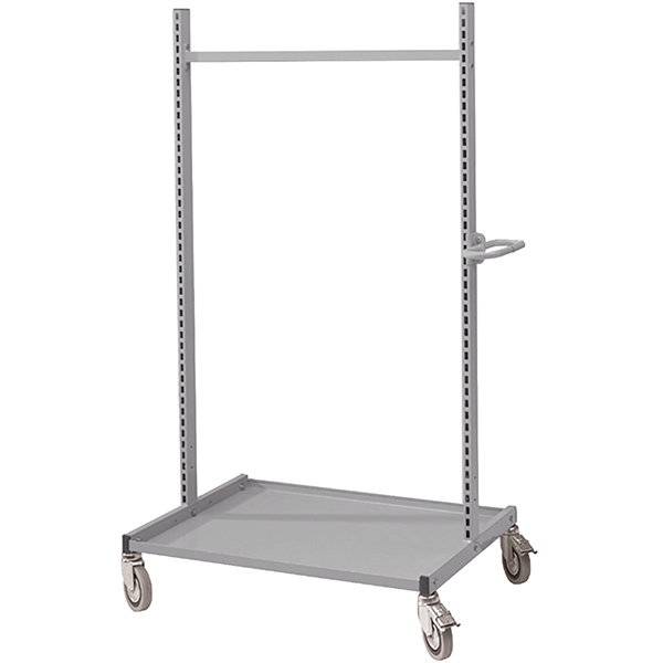 Montagevogn Basis p&aring; hjul med perforerede s&oslash;jler gr&aring;