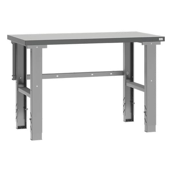 Fileb&aelig;nk med gr&aring; laminat bordplade 1200x620mm