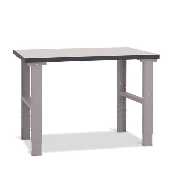 Fileb&aelig;nk med gr&aring; laminat bordplade 1200x620mm