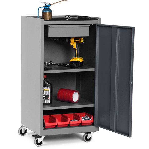V&aelig;rkt&oslash;jsvogn ErgoLite med hjul 995x500x450mm gr&aring;