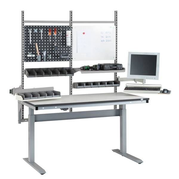 ErgoMini El-arbejdsbord model 3 med HPL bordplade 1500x800mm