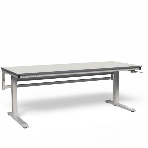 ErgoNomi arbejdsbord med grå laminat bordplade 2000x800mm