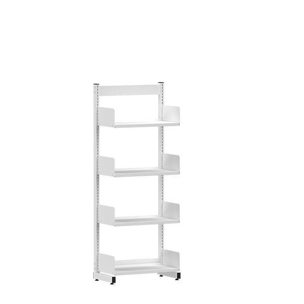 Kontorreol i stål til gulv 1600x600x300mm hvid