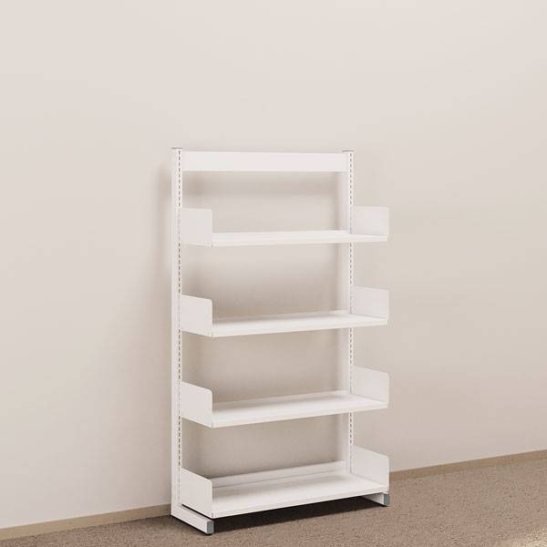 Kontorreol, hvid ensidig grundsektion 1600x900x300 mm