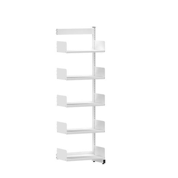 Kontorreol påbygningssektion i stål til gulv 1900x600x300mm hvid