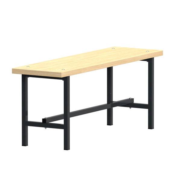 Garderobeb&aelig;nk fritst&aring;ende 1100mm ask