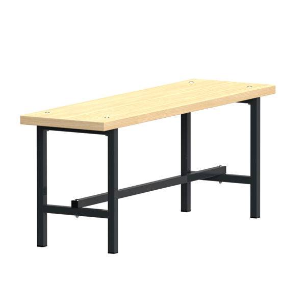 Garderobeb&aelig;nk fritst&aring;ende 1100mm ask